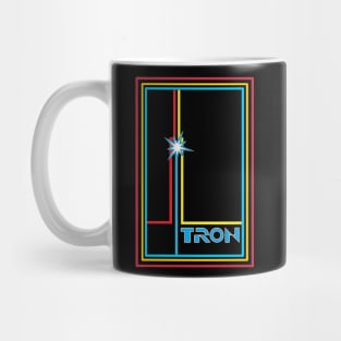 tron and three color line mark Mug
